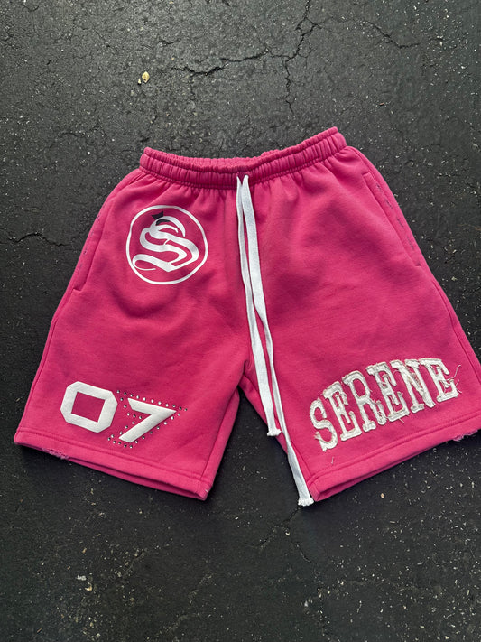 Serene Hot Pink ''07'' Shorts